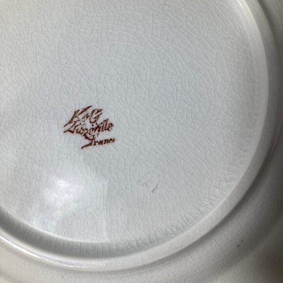 Keller & Guernin Faience Handpainted 10" Plate Seashore Wagtail Bird France #1 - Picture 6 of 9